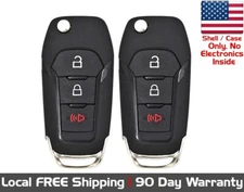 2x New Replacement Key Fob SHELL / CASE for Select Ford Vehicles