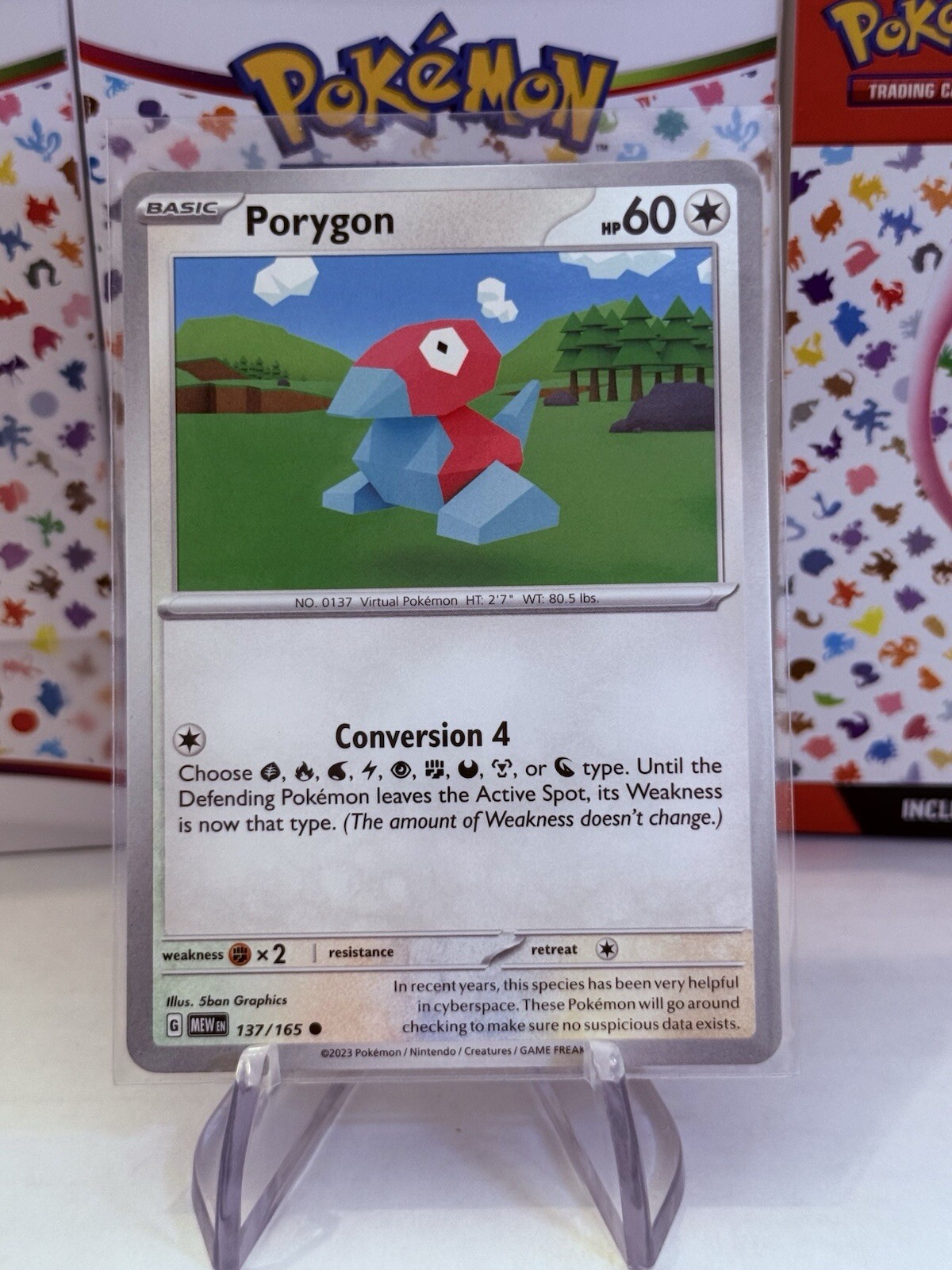 Porygon 137/165 | SV - MEW en: 151 | Common - English | Pokemon NM