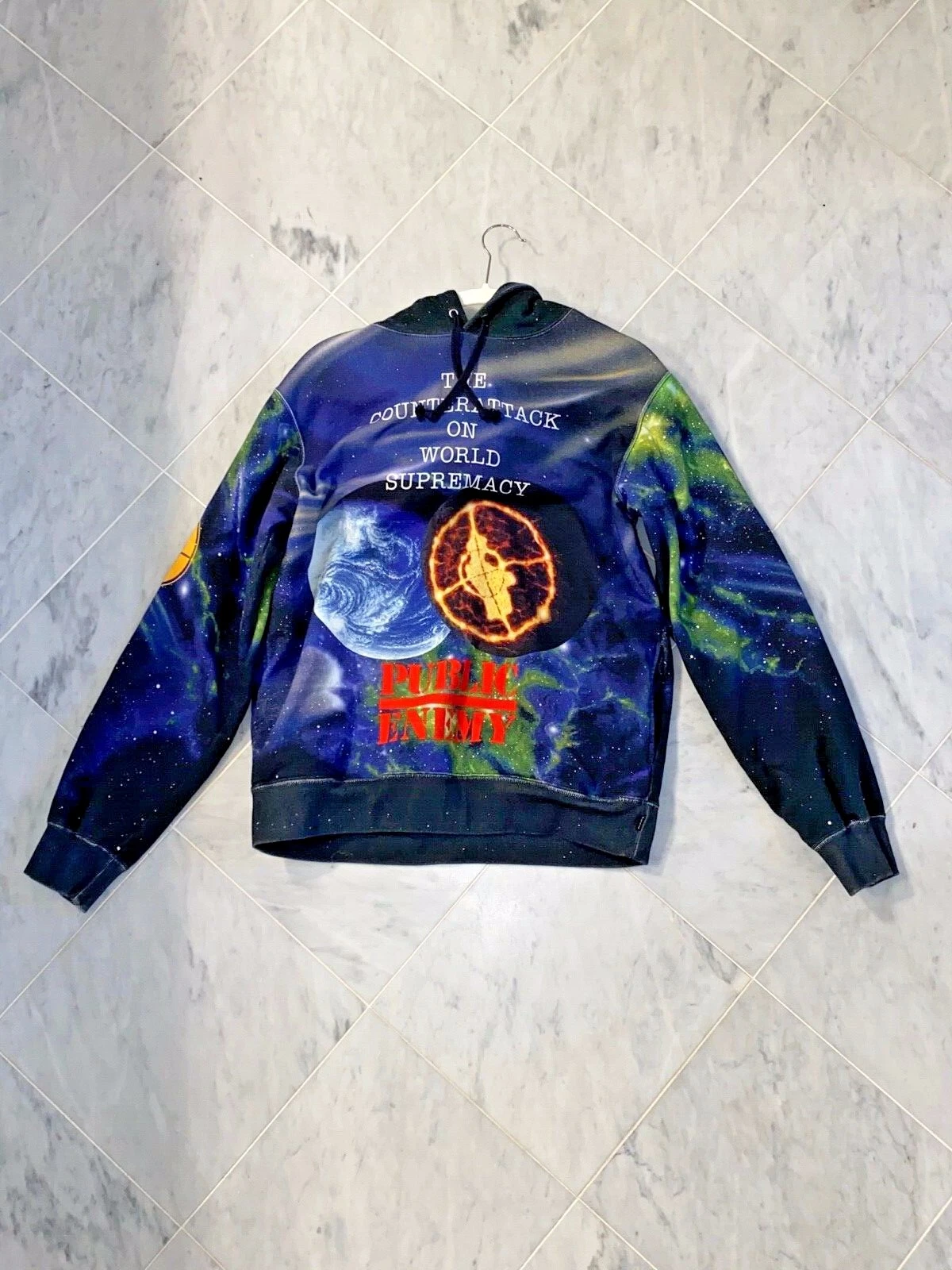 Sweat à capuche Supreme Undercover Public Enemy taille moyenne 100 % authentique