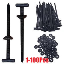 1-100pcs Nylon Universal Cable Tie Buckle Heavy Duty Self-Locking Pin Button JQ
