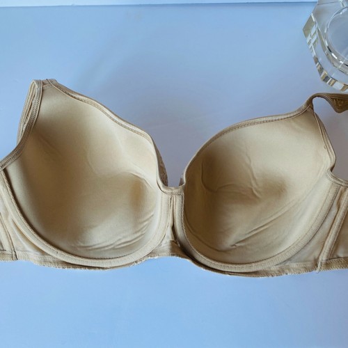 Cacique Bra Womens 40DD Nude Lace Full Coverage Underwire Bra Plus Support - Picture 2 of 9