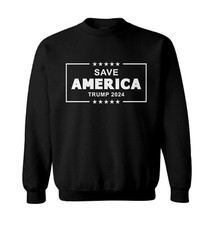 Save America Trump 2024 - President Donald Republican Toddler Crewneck Sweater