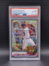 2020 Panini Prizm Ronald Acuna Jr SSP WHITE SPARKLE PSA 10 Pop 2 RARE Redemption