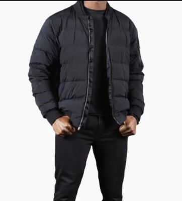 BRAND NEW Tesla Quilted Bomber Jacket Black XXL | eBay