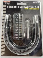 Sterling Tools Bendable Screwdriver Set with 10 Bit Styles