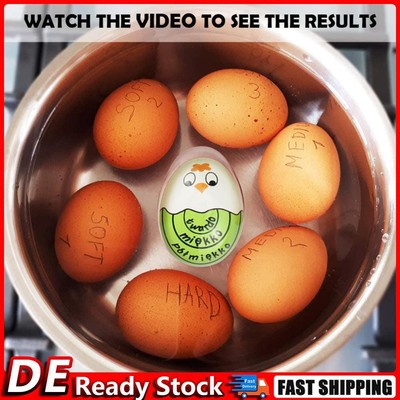Color Changing Boiled Egg Timer Kitchen Cooking Yummy Alarm Tool (Green) DE