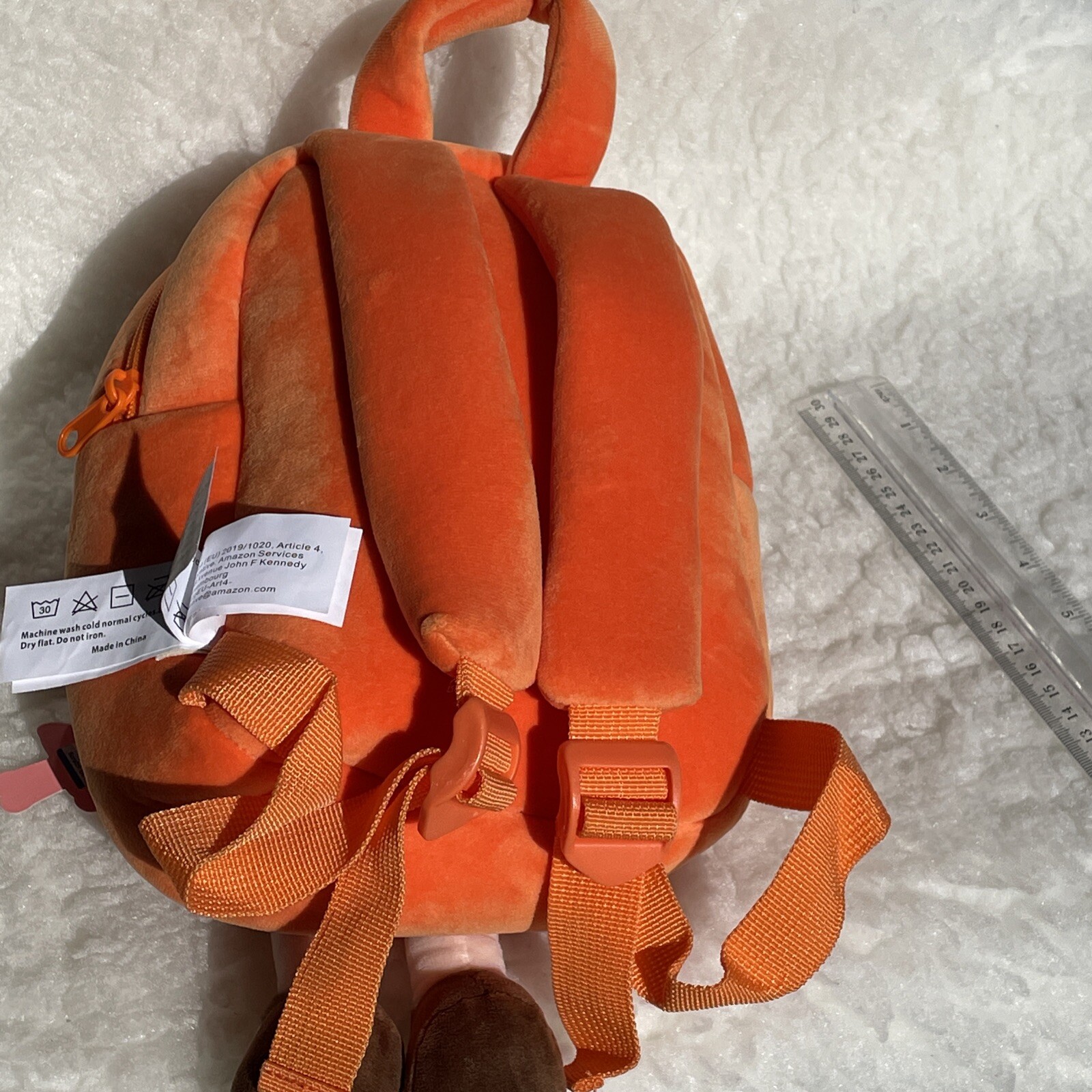 Gloveleya doll backpack, Leya Doll, Orange, Fox, Plush, for toddler