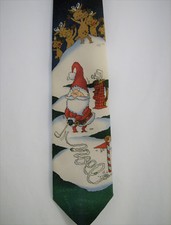 Hallmark Yule Tie Golfing Santa Golfing Tie Noel