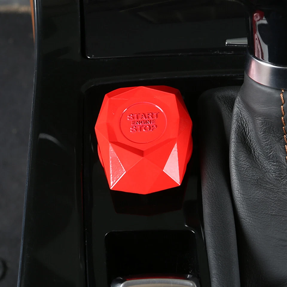 1 красная защитная крышка для кнопки запуска и остановки двигателя аксессуары для отделки - Изображение 2 из 4