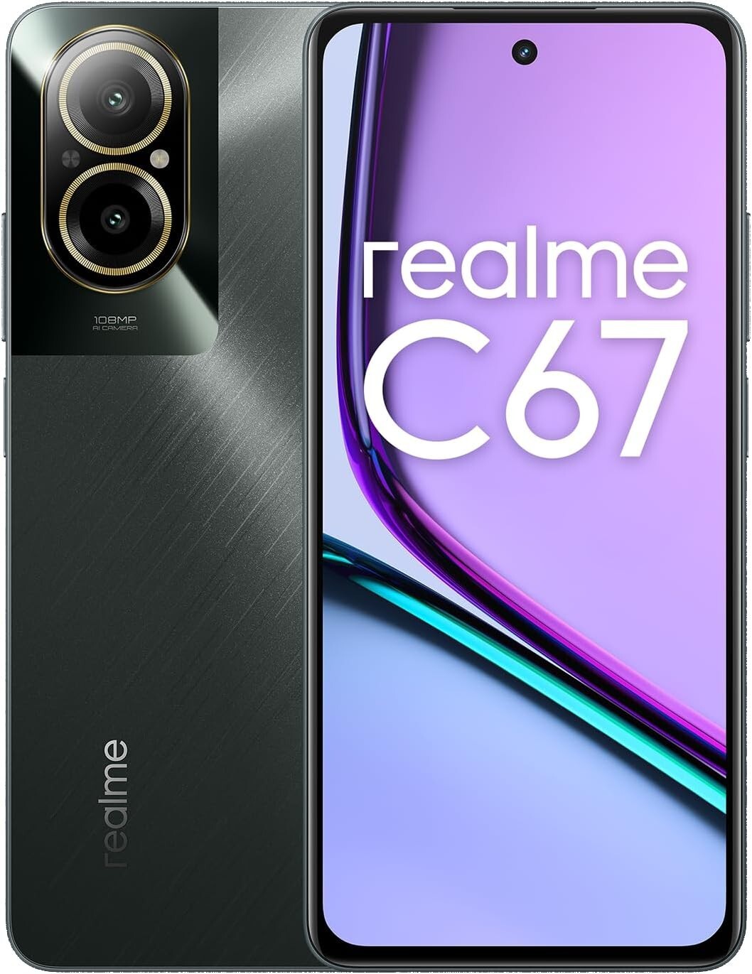 REALME C67 6GB 128GB 4G 6,72''BLACK ROCK 108MPX 3X DUAL SIM 5000MAH GAR ITALIA