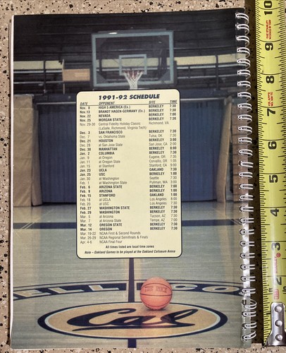 1991-92 CAL STATE GOLDEN BEARS MENS BASKETBALL MEDIA Guide Yearbook VTG - Picture 2 of 7