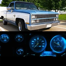 Gauge Cluster LED Dashboard Bulbs Ice Blue For Chevy 1973-1987 C10 C20 C30 Truck