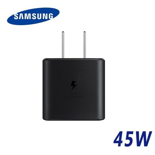 Véritable Samsung 45W Chargeur Super Rapide + Adaptateur Câble 5A Type C S10 S20 S21 S22 - Photo 7 sur 9