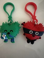 American Heart Association Kids Heart Challenge Rubber Keychain Set of 2