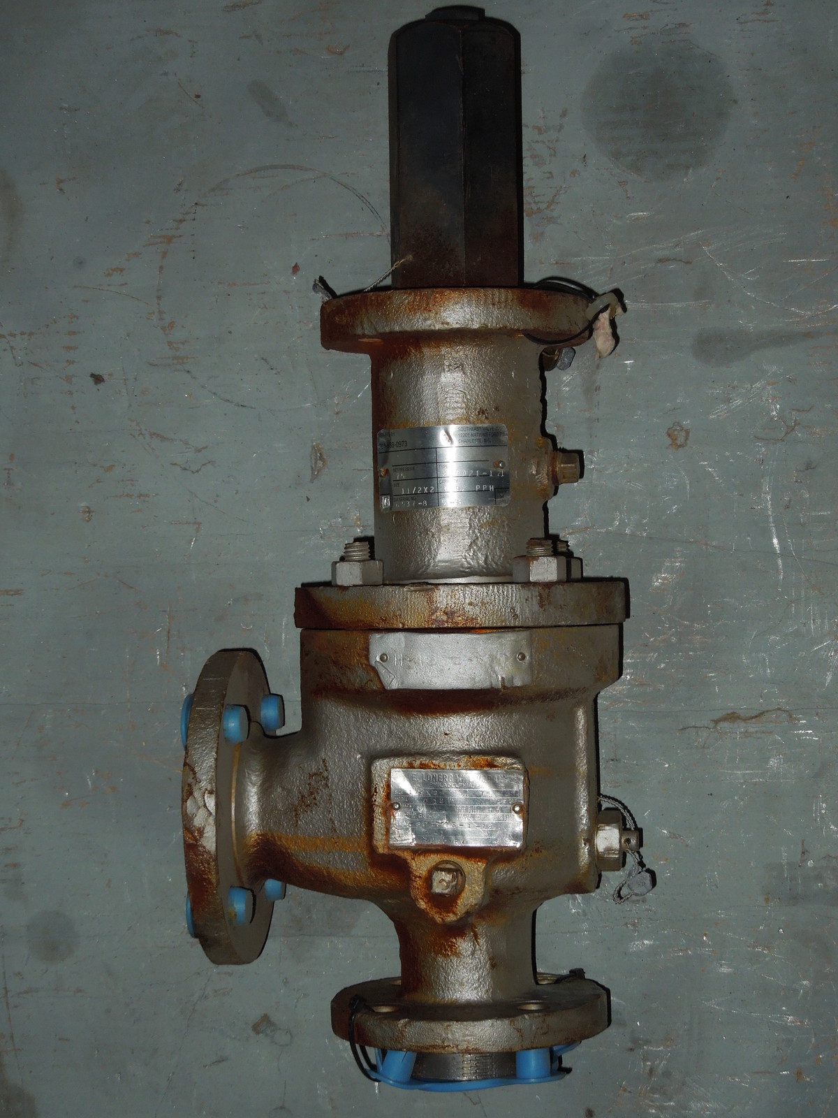 11/2 x 2" D12F LONERGAN SAFETY RELIEF VALVE, SET AT 75 PSI eBay