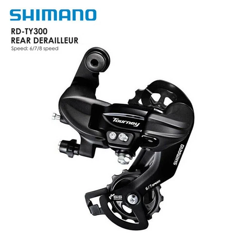 2x Original Shimano Tourney RD TY300 Rear Derailleur MTB Bicycle Part 678 Speed - Picture 1 of 10