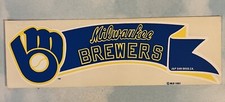 Milwaukee Brewers VTG NOS 1987 Bumper Sticker Decal 12” MLB Baseball Memorabilia
