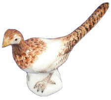 Figura miniatura de porcelana Meissen faisán gallina pájaro figura de porcelana figura