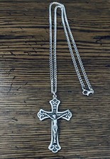 Sterling Beautiful Crucifix Necklace