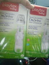 2x 100 ct 8-10 oz Playtex Nurser Drop-Ins Bottle Liners NEW  SEALED 