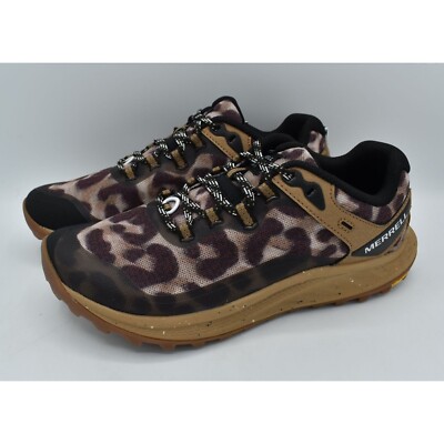 Merrell Womens Size 8 Antora 3 Sepia Leopard Trail Running Hiking Shoes