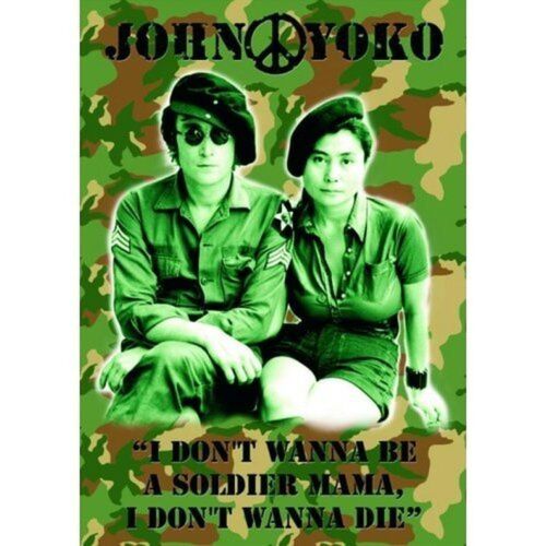 Die Beatles John Lennon Postkarte I Do not Wanna Be A Soldat offiziellen - Bild 1 von 1