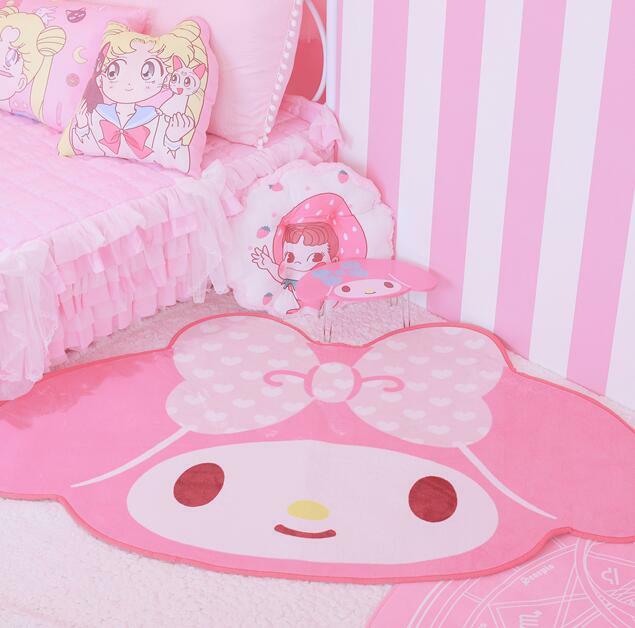 Cute My Melody Large Bedroom Doormat Living Room Floor Mat Rug Pad 40