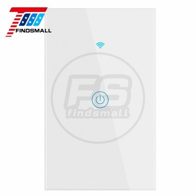 1 Gang Smart Switch Wall Light WIFI Remote For Alexa & Google IFTTT Control