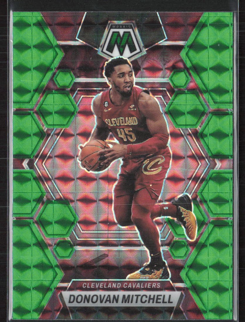 2017-18 Panini Mosaic #5 Donovan Mitchell Green Utah Jazz (C2)