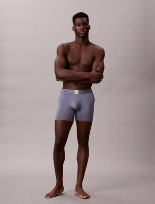 Calvin Klein Mens Icon Logo Graphic Boxer Brief in Metro Grey Sz Medium