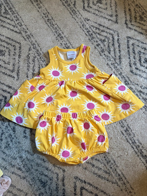 Hanna Andersson Floral dresses. Set of 2.  0-3 Months