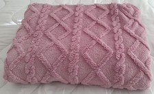 SHEIN Pink Mauve Purple Bohemian Blanket Bedspread Soft Cosy Throw 150 x 200cm