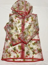 Cat  Jack little girls raincoat w/zipper, hoodie and pockets size 2T