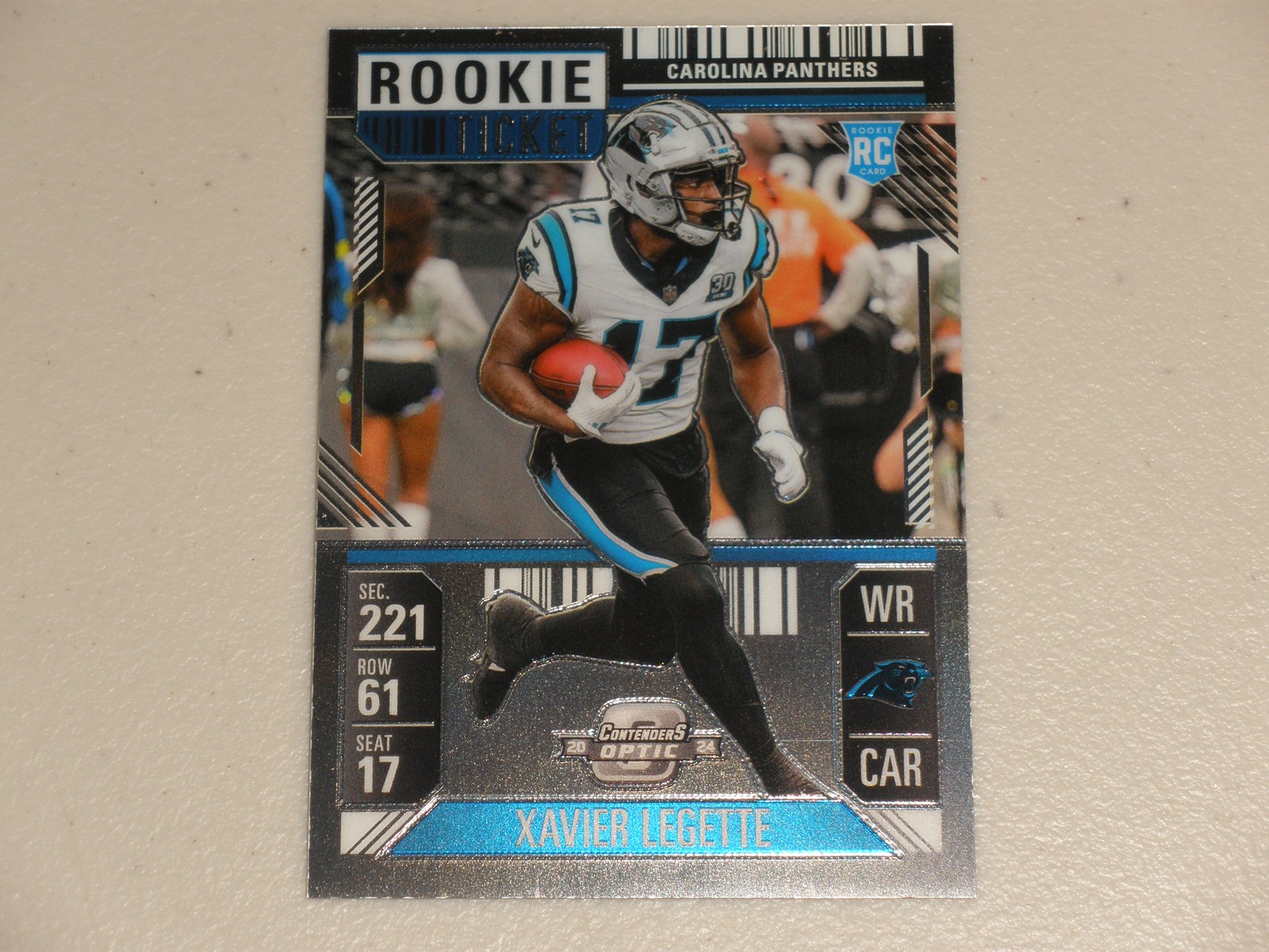 2024 Panini Contenders Optic Rookie Ticket #99 Xavier Legette RC