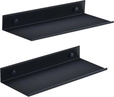 Adhesive Shower Caddy 2 Pack, Metal Shower Shelves for Inside Shower 30cm, Black