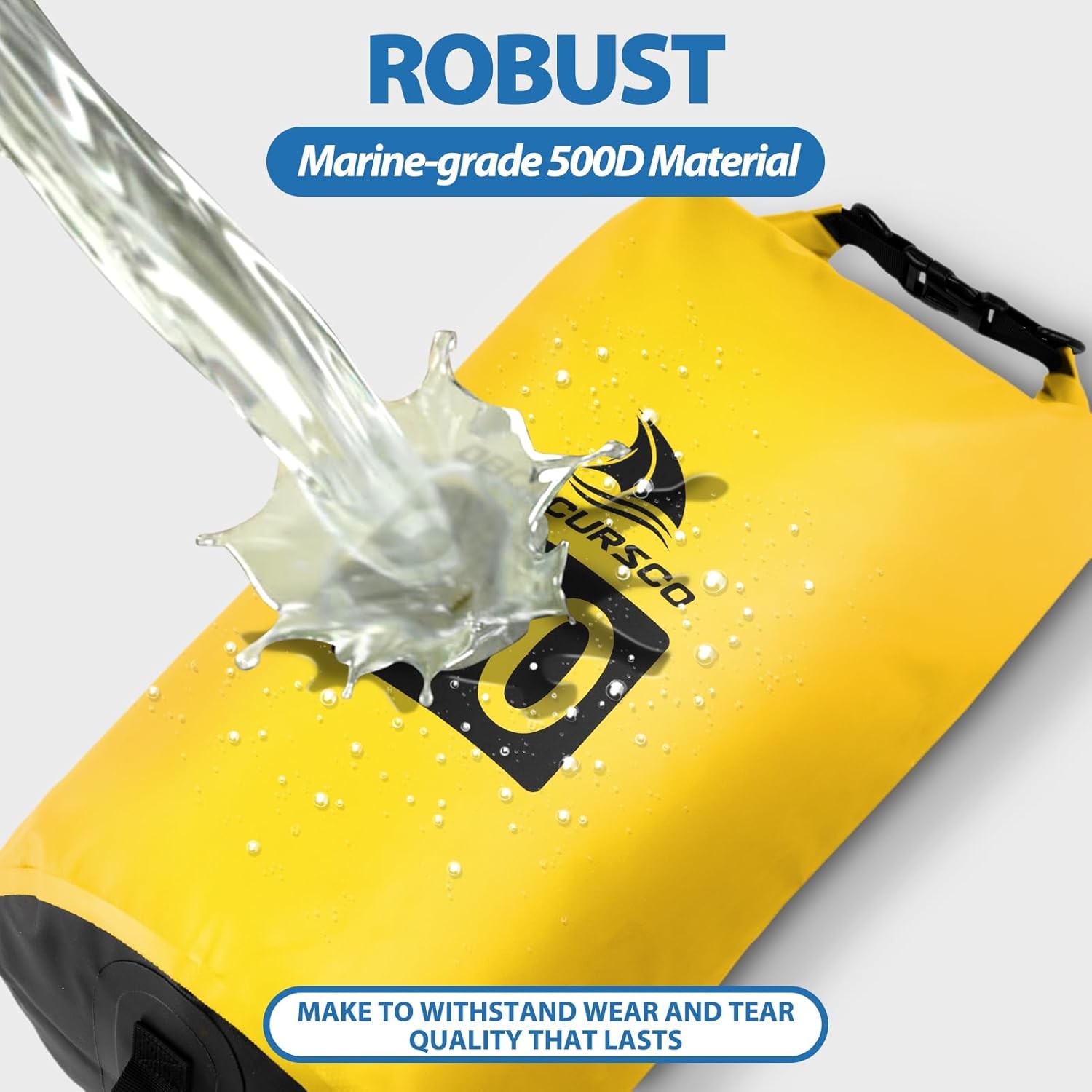 Obcursco 20L Jet Ski Anchor Kit PWC 2 in 1 Sand Bag One Size, yellow 