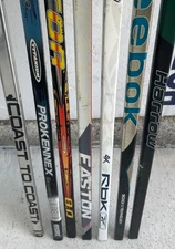 7 HOCKEY SHAFTS ALL ORIGINAL EASTON CCM REEBOK RBK SENIOR STICKS TAPERED STANDAR