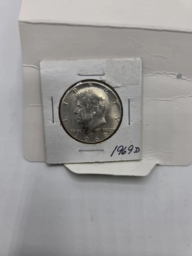 1969 D Kennedy Half Dollar BU Uncirculated Mint State 40% Silver 50c US Coin