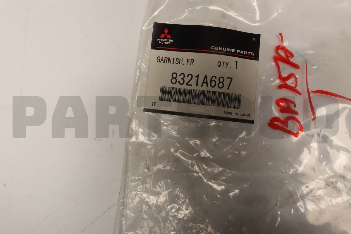 8321A687 Genuine Mitsubishi GARNISH,FR BUMPER,LH | eBay