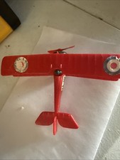 Nieuport 17c Red Plastic French Biplane Vinta...