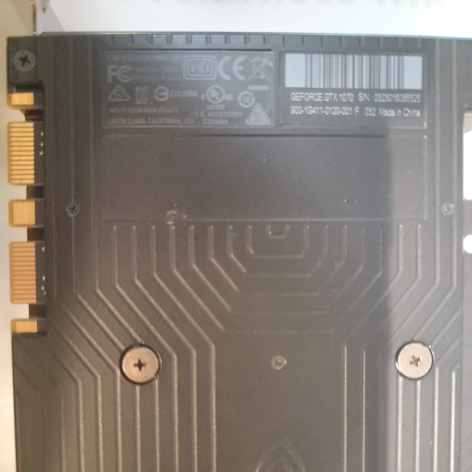 Nvidia GeForce GTX 1070 Founders Edition, 08G-P4-6170-BR, 8GB GDDR5 Video Card - Image 4 of 4