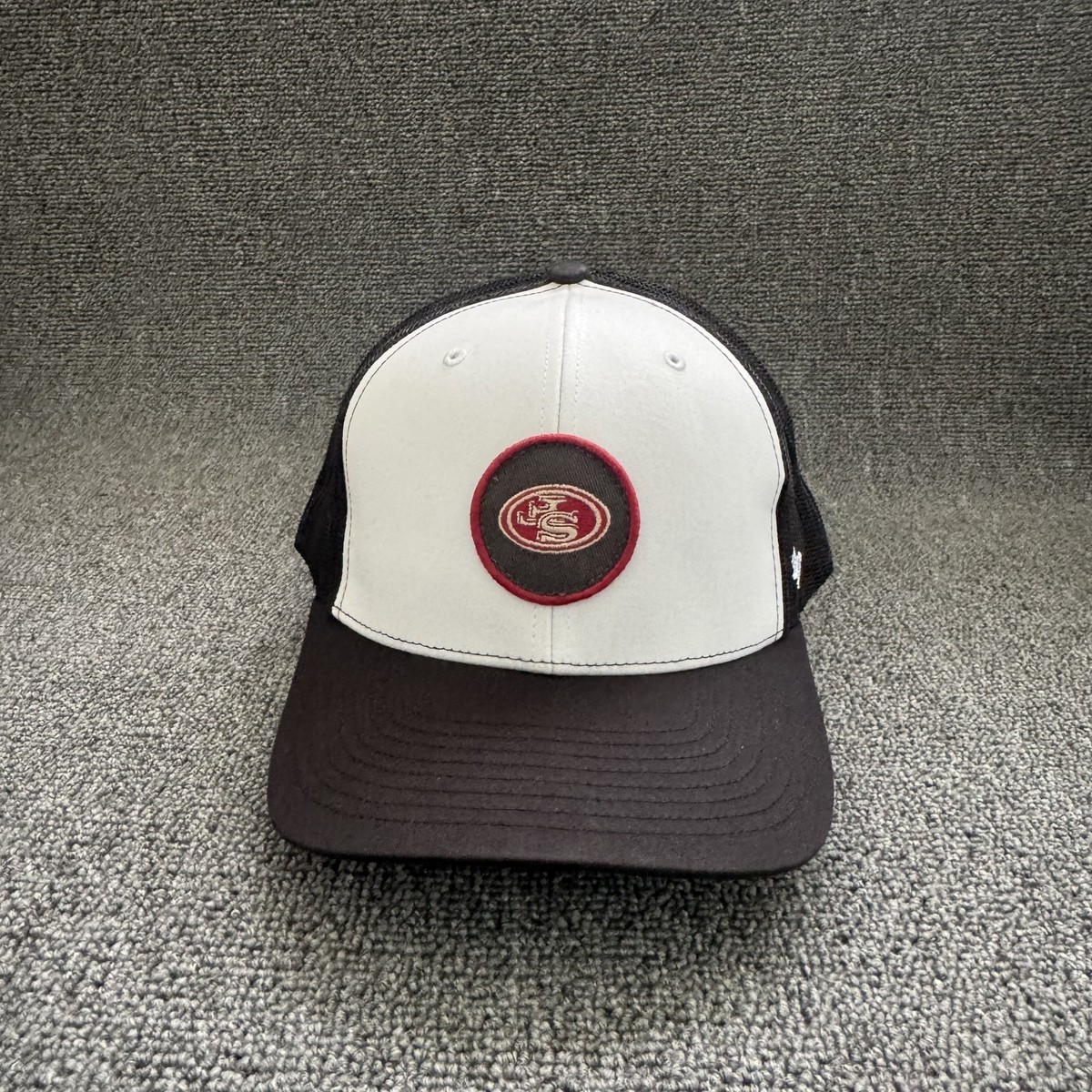 '47 Brand San Francisco 49ers Trucker Snapback Black White Hat