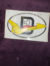 NASA Deutsche Spacelab Mission D1, autocollant collector vintage original