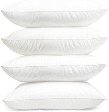 4 X LUXURY DELUXE Pillows 4 Pack - SUPER ULTRA BOUNCE PILLOWS HOLLOW FIBRE FILLE