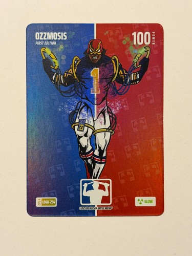 2025 Bo Jackson Battle Arena #Logo-254 Ozzmosis Ozzie Albies Logo Foil Glow SP