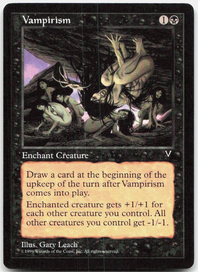 Vampirism Moderately Played Visions Uncommon Magic: The Gathering