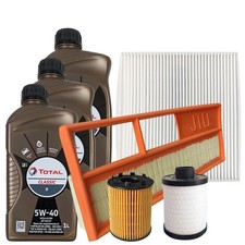 Kit Tagliando Fiat Panda 1.3 D Multijet Fiat 500 1.3 MJT IMP. PURFLUX Olio 5W40 