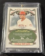2022 Topps Allen & Ginter Shohei Ohtani/Babe Ruth Double Rip Card #d 25/25 SSP