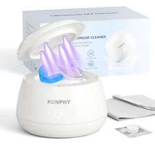KUNPHY Ultrasonic Retainer Cleaner Machine, 48KHz Professional Sonic Cleaner ...