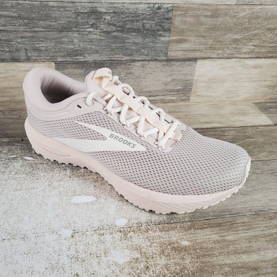 Brooks Revel 7 Womens Shoes Sz 11 B Almond Coconut Milk London Fog Mesh Sneakers